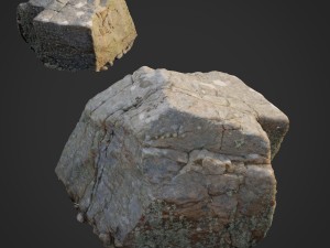 3d scanned nature stone 027 Modelo 3D