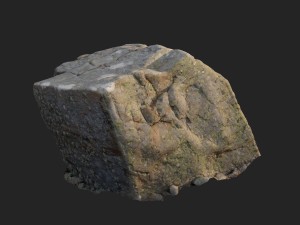 3d scanned nature stone 027 3Dモデル