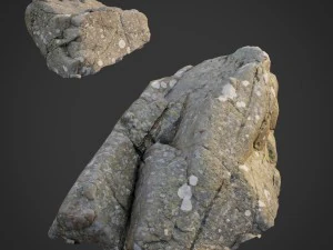 3D-gescannter Naturstein 028 3D Modell