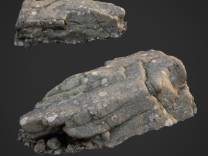3d scanned nature stone 029 Model 3D