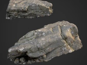 3D-gescannter Naturstein 029 3D Modell