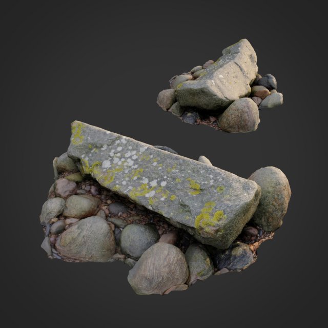 3d scanned nature stone 030 Modelo 3D .c4d .max .obj .3ds .fbx .stl .blend 
