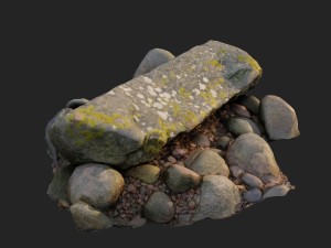 3d scanned nature stone 030 Modelo 3D