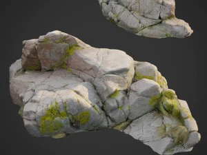 3D-gescannter Naturstein 031 3D Modell