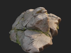 3d scanned nature stone 031 3D मॉडल