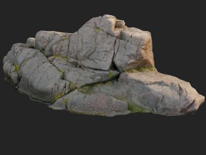 3d scanned nature stone 031 3D मॉडल