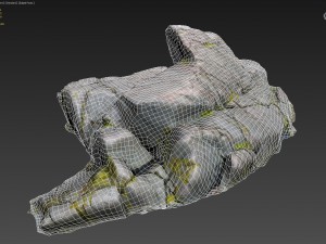 3d scanned nature stone 031 3D मॉडल