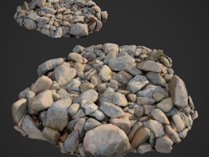 3d scanned nature stone 032 Modelo 3D