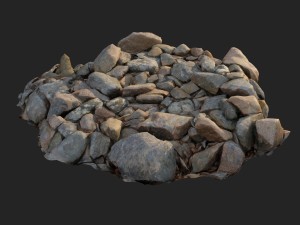 3d scanned nature stone 032 Modelo 3D
