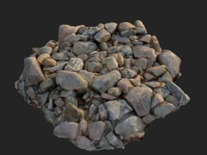 3d scanned nature stone 032 3D Model