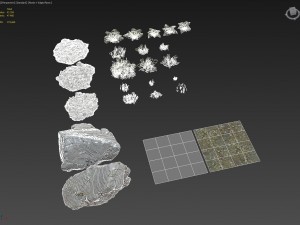 rocky nature bundle 001 Model 3D