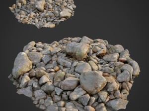 rocky nature bundle 001 Model 3D