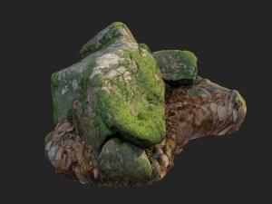 3d scanned nature stone 033 3D Model