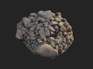 3d scanned nature stone 034 3D Model