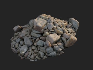 3d scanned nature stone 034 3D Model