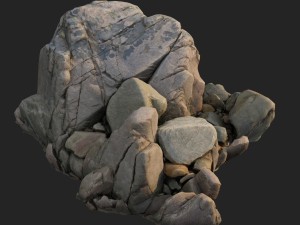 3d scanned nature stone 035 3D Model