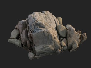 3d scanned nature stone 035 3D Model