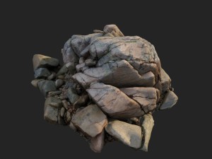 3d scanned nature stone 035 3D Model