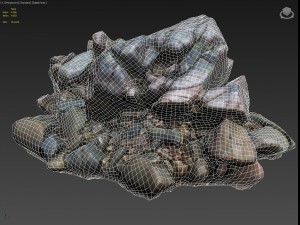 3d scanned nature stone 035 3D Model