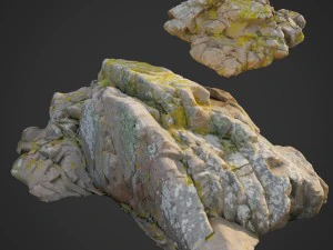 3D-gescannter Naturstein 036 3D Modell