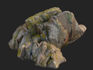 3d scanned nature stone 036 3D-Modell