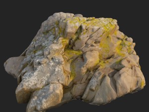 3d scanned nature stone 036 3D-Modell