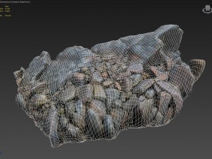 3d scanned nature stone 037 Modello 3D