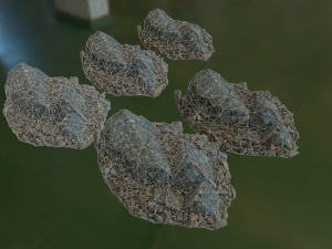 3d scanned nature stone 037 Modello 3D
