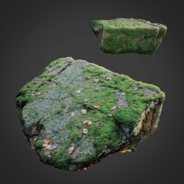 3d scanned nature stone 038 Model 3D .c4d .max .obj .3ds .fbx .stl .blend 