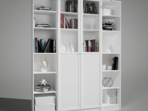 shelf and books decor collection 3Dモデル