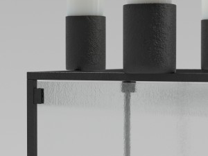 candlestick with candles Model 3D