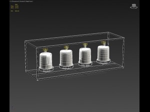 candlestick with candles 02 Modello 3D