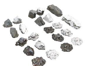 winter rocks a pack 3D Model