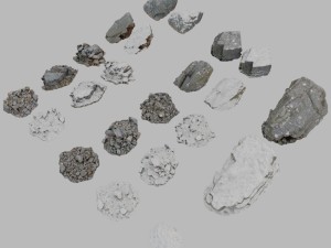 winter rocks a pack 3D Model