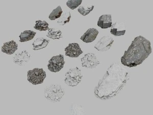 winter rocks a pack 3D Model