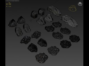 winter rocks a pack 3D Model