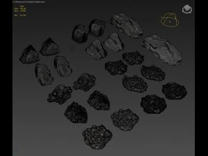 winter rocks a pack 3D Model