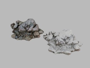 winter rocks a pack 3D Model