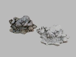 winter rocks a pack 3D Model