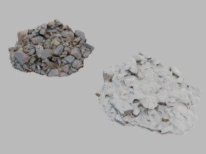 winter rocks a pack 3D Model