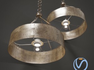 old metal lamp 3Dモデル