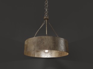 old metal lamp Model 3D