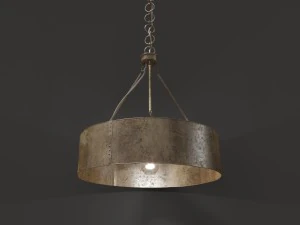 old metal lamp 3D Model