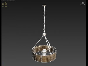 old metal lamp Model 3D