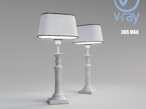 wooden table lamp 3Dモデル