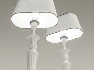 wooden table lamp 3D Model