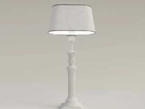 wooden table lamp 3D Model