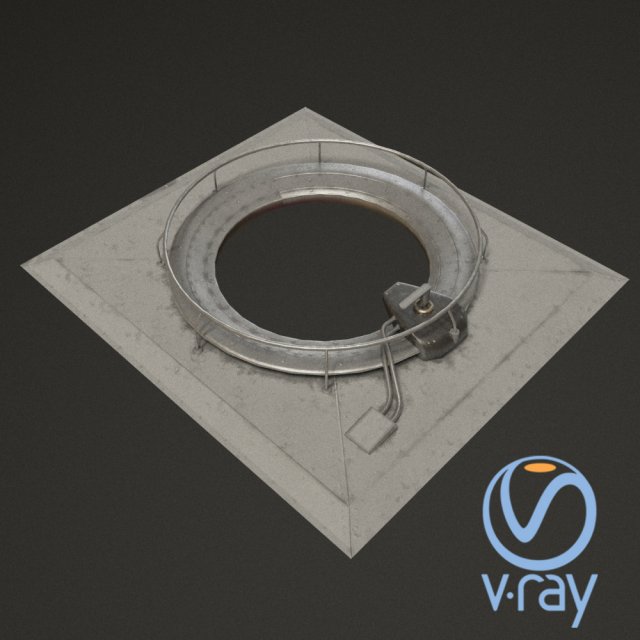 scifi air lock a 3D Модель .c4d .max .obj .3ds .fbx .stl .blend 