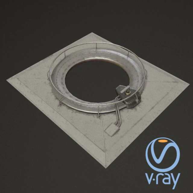 scifi air lock a 3D Model .c4d .max .obj .3ds .fbx .stl .blend 