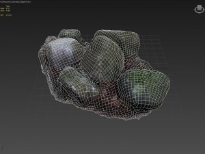 3d scanned nature stone 40 3Dモデル
